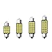 Swetup 3 Watt Auto Soffitte 41Mm 39Mm 36Mm 31Mm 300 Lumen Canbus für Auto Innen, 12v Auto LED für Lichter Kennzeichen Rückfahrscheinwerfer Spiegelleuchten, Kofferraumlicht, Weiß (4 Stück)