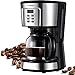 Automatic coffee machine,programmable coffee machine, 5-10 cup drip coffee machine mini coffee machine automatic shut off, intensity control,Black