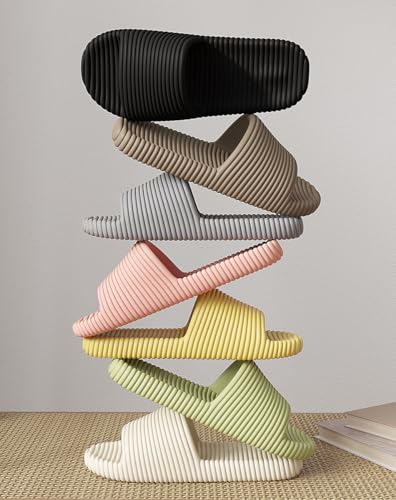 Slippers for Men & Women - Comfortable Lightweight Anti-Slip Indoor Bathroom, Spa, Beach Footwear - Multiple Colors & Sizes for Wide Feet3