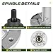 3 Pack Spindle Assembly GX21694 GY20454 GY20867 GY20962 GY21098 M149625, 42'' 48'' Deck Lawn Mower Spindle Rebuild Kit Fit for John Deere LA100,LA105,LA110,145,155C,D100,D105,D110,E100,E110,E120