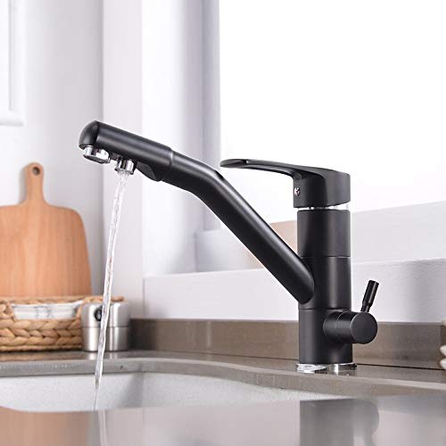 Robinet de cuisine 3 voies pour eau pure idéal pour remplir vos carafes