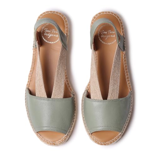Image of Toni Pons - ETNA - Flat leather sandal with elastics