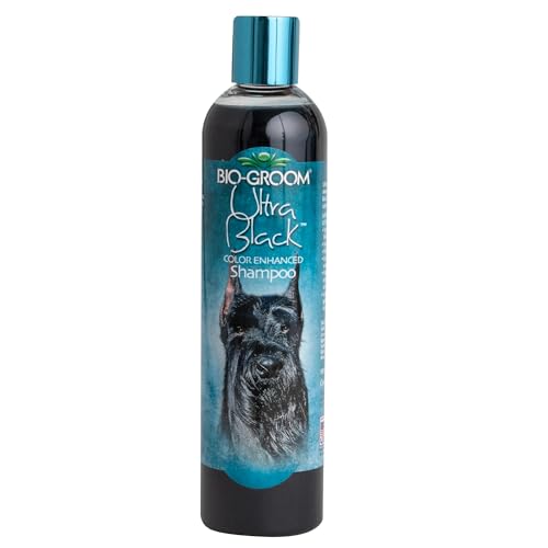 Bio-Groom Ultra-Black Dog Shampoo – Color Enhancing Pet Shampoo, Dog Bathing Supplies, Puppy Wash, Dog Grooming Supplies, Cruelty-Free, Made in USA, Coat Brightener Shampoo – 12 fl oz 1-Pack