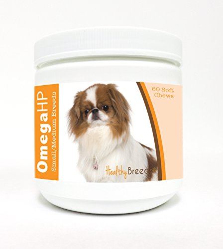 Image of Healthy Breeds Japanese Chin Omega HP Fatty Acid Skin and Coat Support Soft Chews 60 Count