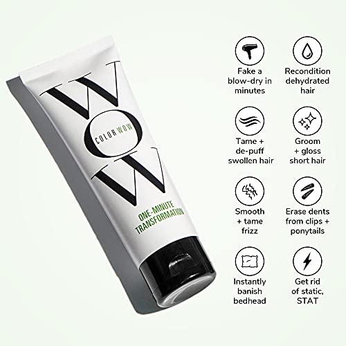 Color Wow One Minute Transformation – Instant Frizz Fix; Nourishing Styling Cream Smooths, Tames + Defrizzes On The Spot; Avocado Oil + Omega 3’S Hydrate, Repair For Silkier, Smoother Texture #TOP1