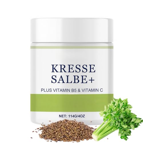 Kressesalbe Plus, 114g Kressesalbe Altersflecken Entfernen, Salbe Gesichtscreme Gegen Altersflecken,