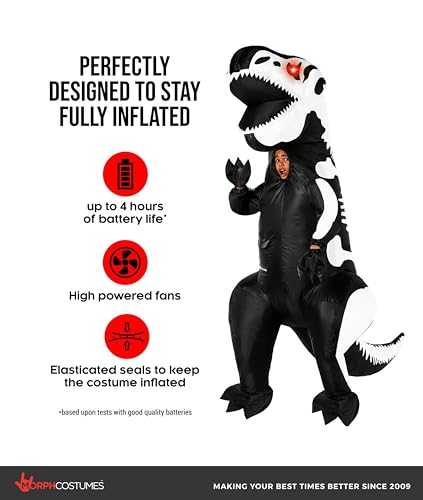 Disfraz Inflable LED T-Rex para Niños miniatura 2