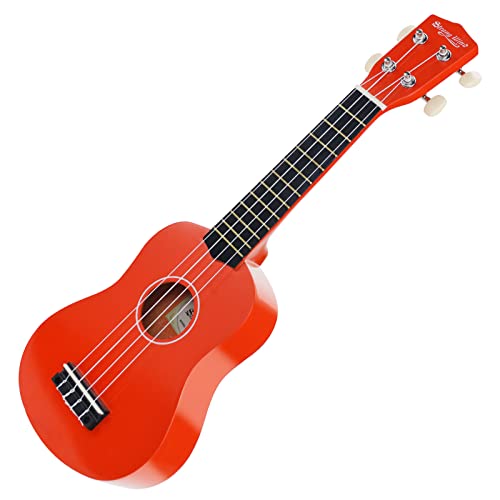 Strong Wind Soprano Ukulele 21 Inch Basswood Ukeleles for Beginners Four Strings Hawaiian Guitar Ukulele for Adults Teenagers, Orange by Strong Wind - Image 2