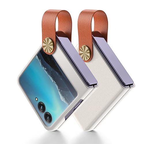 Étui Motorola Razr 50 Ultra en cuir ultra mince et violet de haute qualité