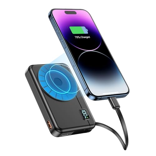Magnetic Power Bank – Compatible with iPhone 17 16 15 14 13 12 Series Wireless Charger 10000 mAh Portable Powerbank Battery Pack Quick Charger External Battery Moscsaz