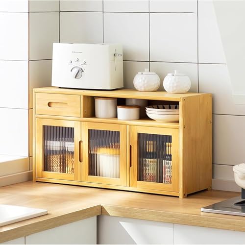 Armoire de cuisine marron 42x23x48 cm, petit buffet de rangement pour vaisselle