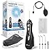 Waterpik Irrigador Dental Eléctrico con 3 Posiciones de Control del Agua a Presión con Cargador USB, Eliminación de Placa Dental óptimo para Viajar y para Baños Pequeños, Negro (WP-582EU)