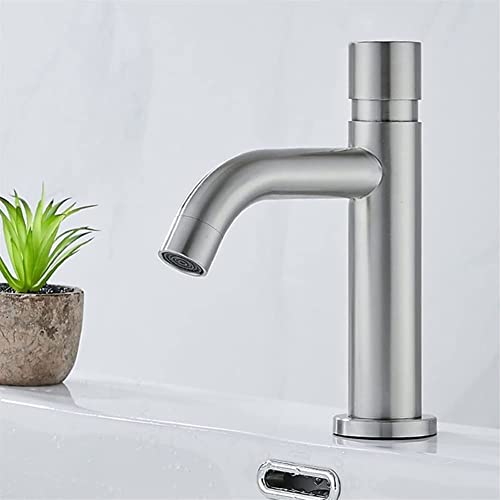 Mitigeur de lavabo temporisé robinet eau froide simple pression tactile - 3