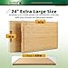 BAMOTTO CRAFTBAMBOO XXL Extra Large 100% Organic Bamboo Cutting Board 24