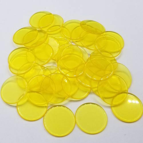 STOBOK Fichas de Contagem de Bingo 300Pcs Marcadores de Plástico Transparente Pequenos Discos de Con