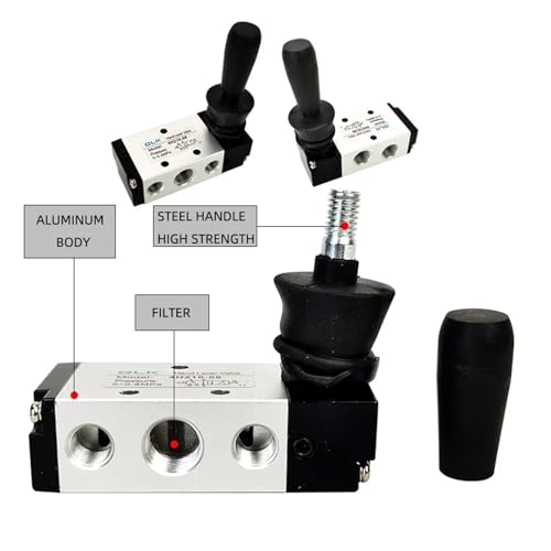 Vanne 5/2 voies commande pneumatique manuelle pour vérin double effet