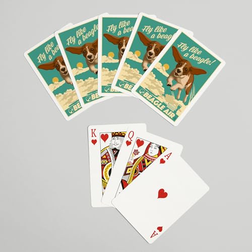 Lantern Press Beagle, Baraja Poker 52 Cartas miniatura 7