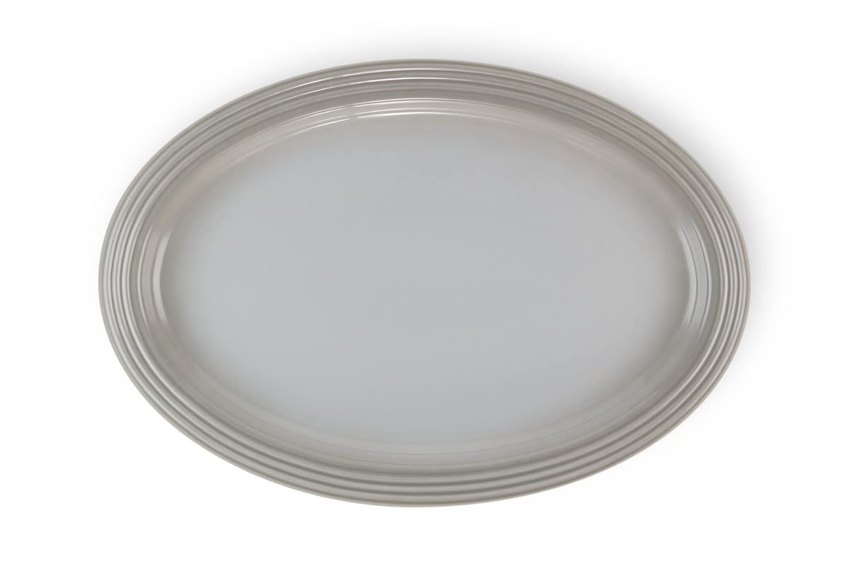 Le Creuset Bandeja para Servir con Diseño de Gres, Mist Grey, 46 cm
