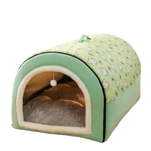 Apaeoflペットハウス 犬ハウス ドーム型 秋冬 ペットベッド 保温防寒 屋根付き テント おしゃれ 2WAY 小型犬 猫 ペットクッション 大型犬 安眠 寝床 ペットソファ キャリーバッグ 寒さ対策 休憩所 犬猫用 室内用 オールシーズン 折りたたみ