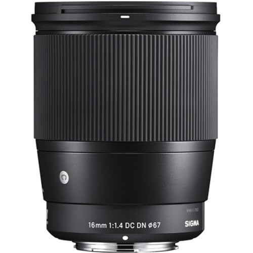 Sigma 16mm f/1.4 DC DN Contemporary Lens for Sony E (402965) Black