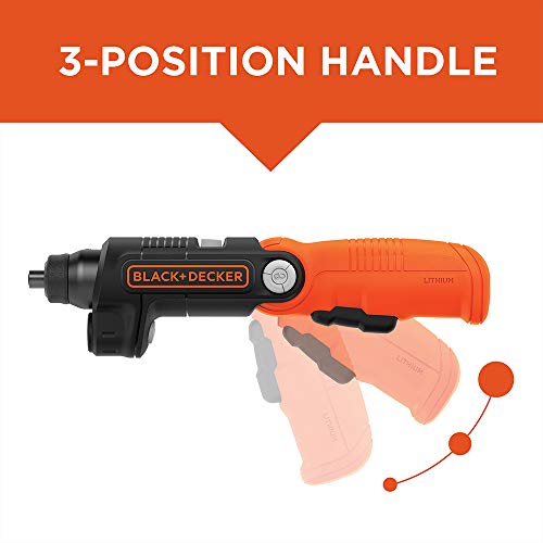BLACK+DECKER 4V MAX Cordless Screwdriver with LED Light (BDCSFL20C)