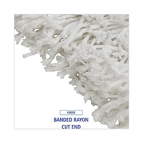 Boardwalk® Banded Rayon Cut-End Mop Heads BWK RM03024S by Boardwalk - Used condition - Image 4