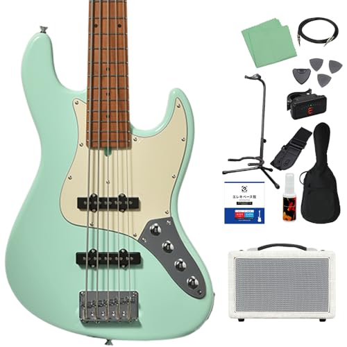 Bacchus WJB5-1DX-AC RSM/M 5弦 ベース初心者12点セット 【島村楽器で一番売れてるベースアンプ付】 SFB エレキベース ユニバースシリーズ アクティブ仕様 バッカス