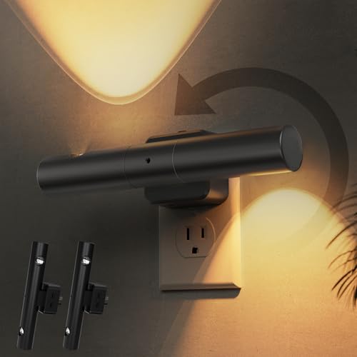 Luz Nocturna LED con Sensor Automático y Brillo Ajustable - 2 Paquetes