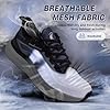 Men's Orthopedic Tennis Shoes: Comfort Arch Support Neuropathy Heel Spur Arthritis Plantar Fasciitis Knee Pain Relief Walking Shoes, Breathable Slip On Cycling Hiking Trail Sneakers Black Size 14