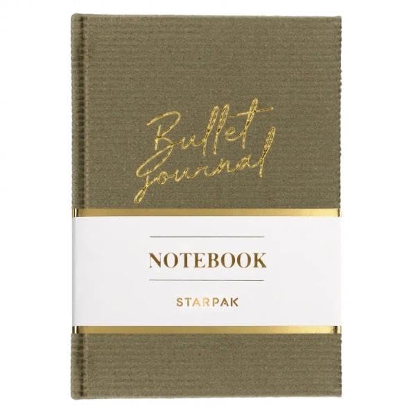 Notes A5/80K velours côtelé olive
