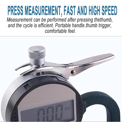 Medidor Digital de Espesor 0-12.7 mm con Pantalla Grande miniatura 3