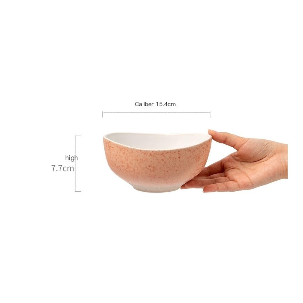 Duże Miski Sałatkowe Miska na Zupę Restaurant Ceramic Salad Bowl Retro Home Soup Bowl Special Shaped Oatmeal Bowl Miski Kuchenne Miska do Sałatek, Owoców,