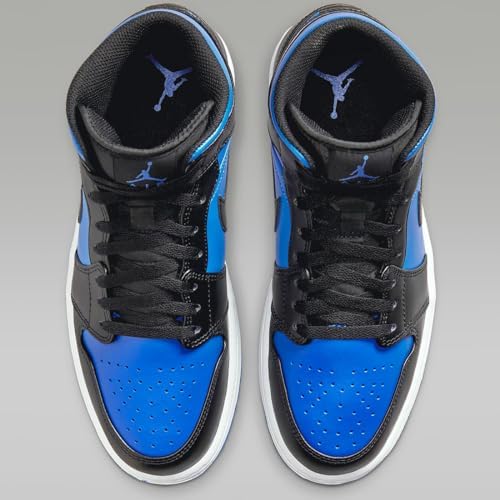 そ*ら様 NIKE エアジョーダン1 ミッド　ブラック／ロイヤルブルー 11/8発売｜Nike Air Jordan 1 