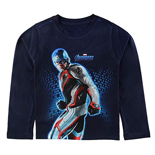 Image of Marvel Avengers by Wear Your Mind Boy's Regular Fit Long Sleeve Top