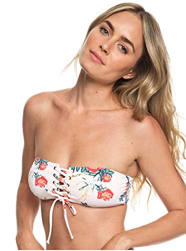 Haut de bikini bandeau Roxy imprimé de vos vacances et journées plage