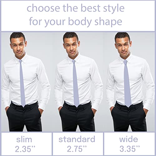 Image of Men's Oxford Matt Neckties Solid Color for Adults Tuxedo Classic Design, by Bow Tie Hosue