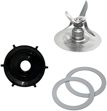 for Oster Blender Replacement Parts Blender Ice Blade with Jar Base Cap and Two Rubber O Ring Seal Gasket Accessory Refresh Kit