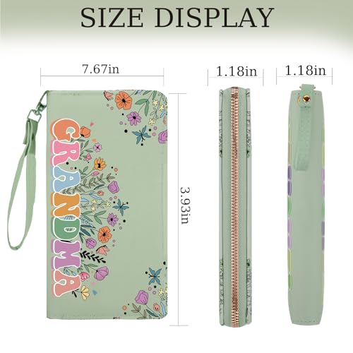 Best Teacher Appreciation Gifts for Women, End of The Year Teacher Christmas Gift, PU Leather Zipper Women Wallet, Birthday Gifts Ideas for Her2