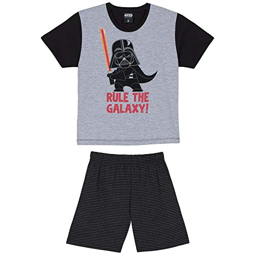 Pijama Disney KM Star Wars M.C. Curto meninos Mescla Cinza 6