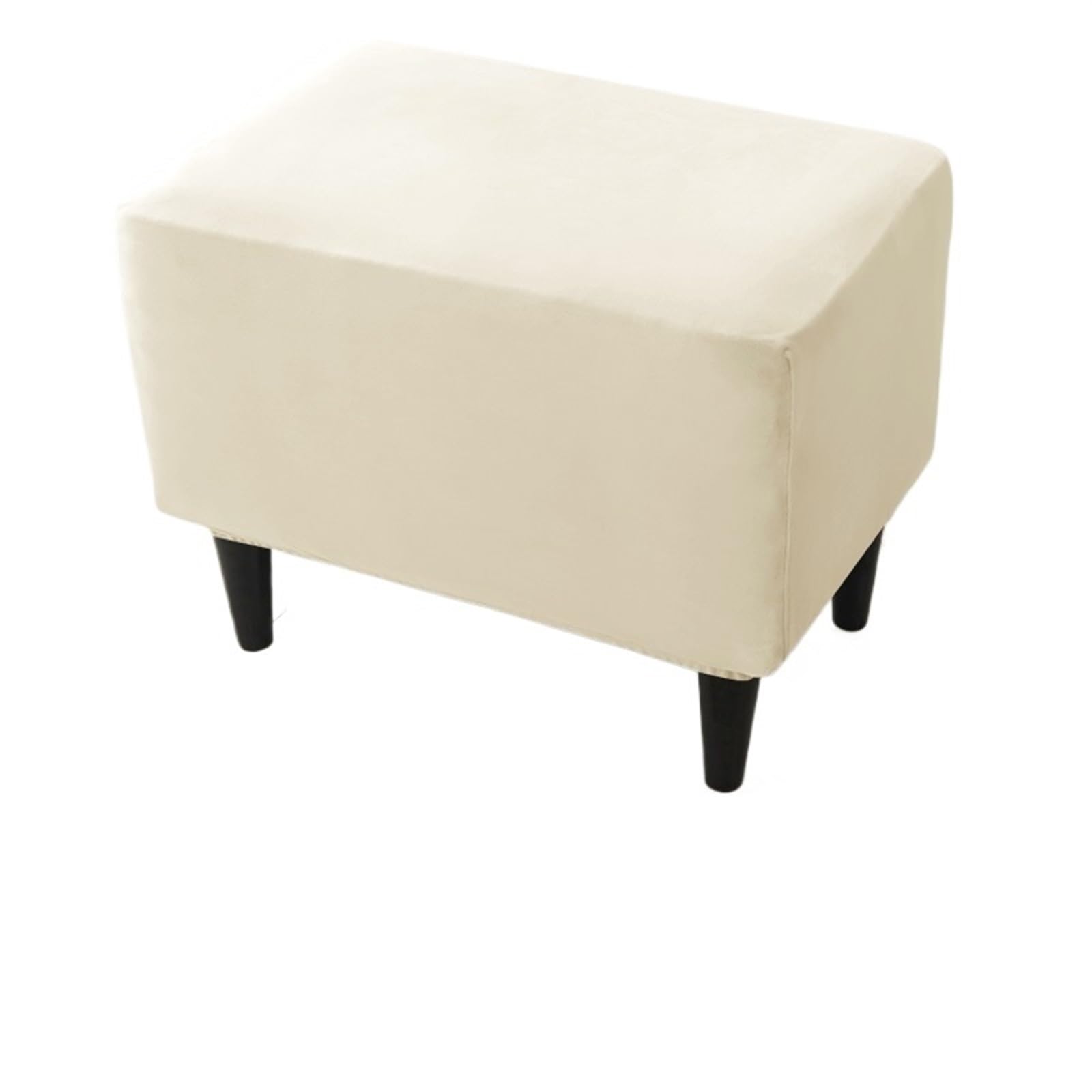 YXINAER Foot Stool Cover Soft Velvet Ottoman Stool Cover(B1 Footstool Cover)
