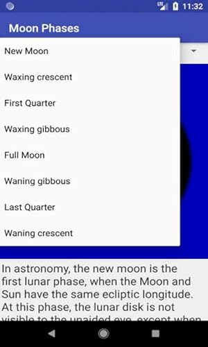 Moon Phases - Lunar phases of the moon