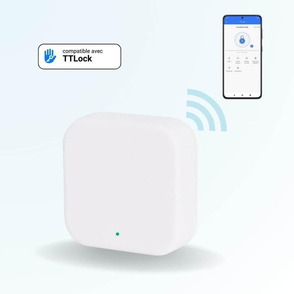 Locky G2 Passerelle réseau WiFi pour Serrures connectées, Bluetooth, WI-FI 2.4GHz