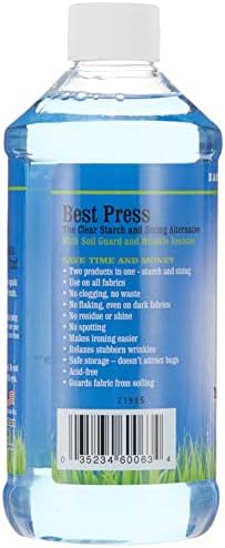Mary Ellen's Products 60063 Best Press Clear Starch and Sizing Alternative 16.9 FL OZ (499ml) Linen Fresh