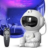 Proyector Estrellas Astronauta - Luz Nocturna Infantil con Nebulosa y Control Remoto, Proyector Galaxia 360° - Decoración Habitación y Regalo para Niños