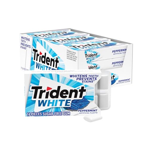 15% coupon - Trident White Peppermint Sugar-Free Chewing Gum, 960pcs