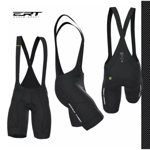 Bretelle Ciclismo Masculino Ert Carbon Forro Pro Tuor 10hrs (BR, Alfa, M, Regular, Regular, Preto)