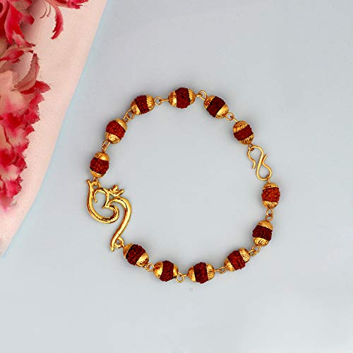 Image of Mahi Rudraksh Bracelet for Men (PABR1100420PR)
