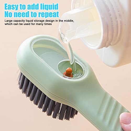 Multifunctional Liquid Shoe Brush, Multifunctional Shoe Brush With Liquid Box, Soft Fur Cleaning Brush, Liquid Shoe Washing Brush, Long Handle Laundry Clothes Shoes Scrubbing Brush #TOP1