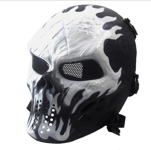 1x Mask Airsoft Paintball Tactical Full Face Protection Skull Mas...