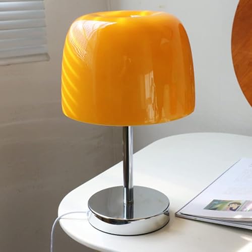 Old Fashioned Retro Lamp Glass Table Bedside Lamps Vintage Style Small Night With Usb Push Button Switch Nightstand Lamps For Bedroom Living Room Home Office #TOP2
